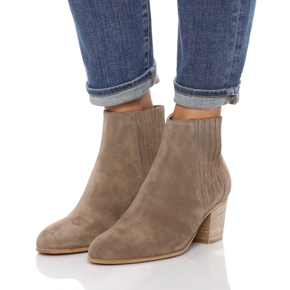 Vince Suede Haider Bootie in Flint 9.5 Leather Western